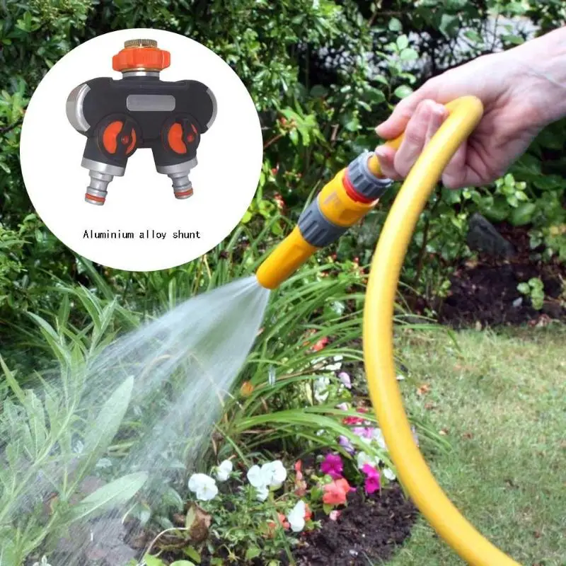 2 Way Hose Splitters Irrigation Adapter Y Shaped Water Tap Splitter
