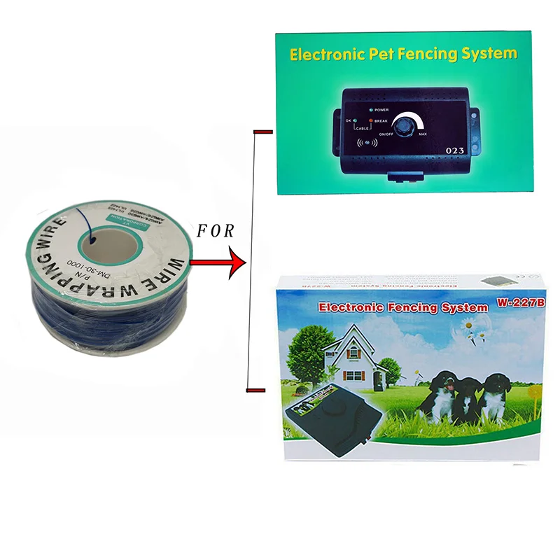 300 متر سلك ل 023 023B W227 W227B السلامة في الأرض كلب سياج كهربائي الكلب الإلكترونية طوق تدريب اكسسوارات أداة