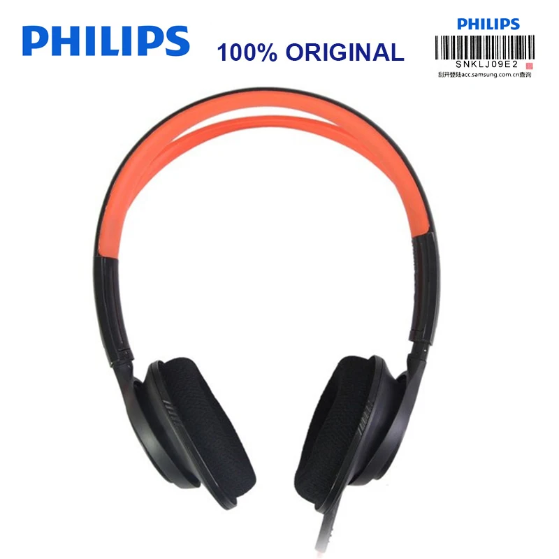 Philips SHQ5200 спортивные музыкальные наушники с разъемом 3 5 мм басовая гарнитура для