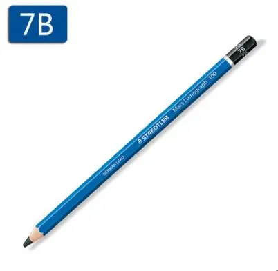 Германия STAEDTLER 100# синий стержень Стандартный Карандаш профессиональный карандаш для рисования эскиз карандаш mars lumographh карандаш 12 шт./лот - Цвет: 7B