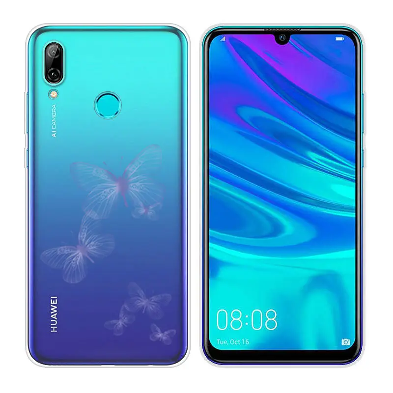 Силиконовый чехол для huawei P Smart, мягкий ТПУ чехол для телефона, 6,21 дюймов, P Smart, прозрачный чехол, PSmart, оболочка - Цвет: 46