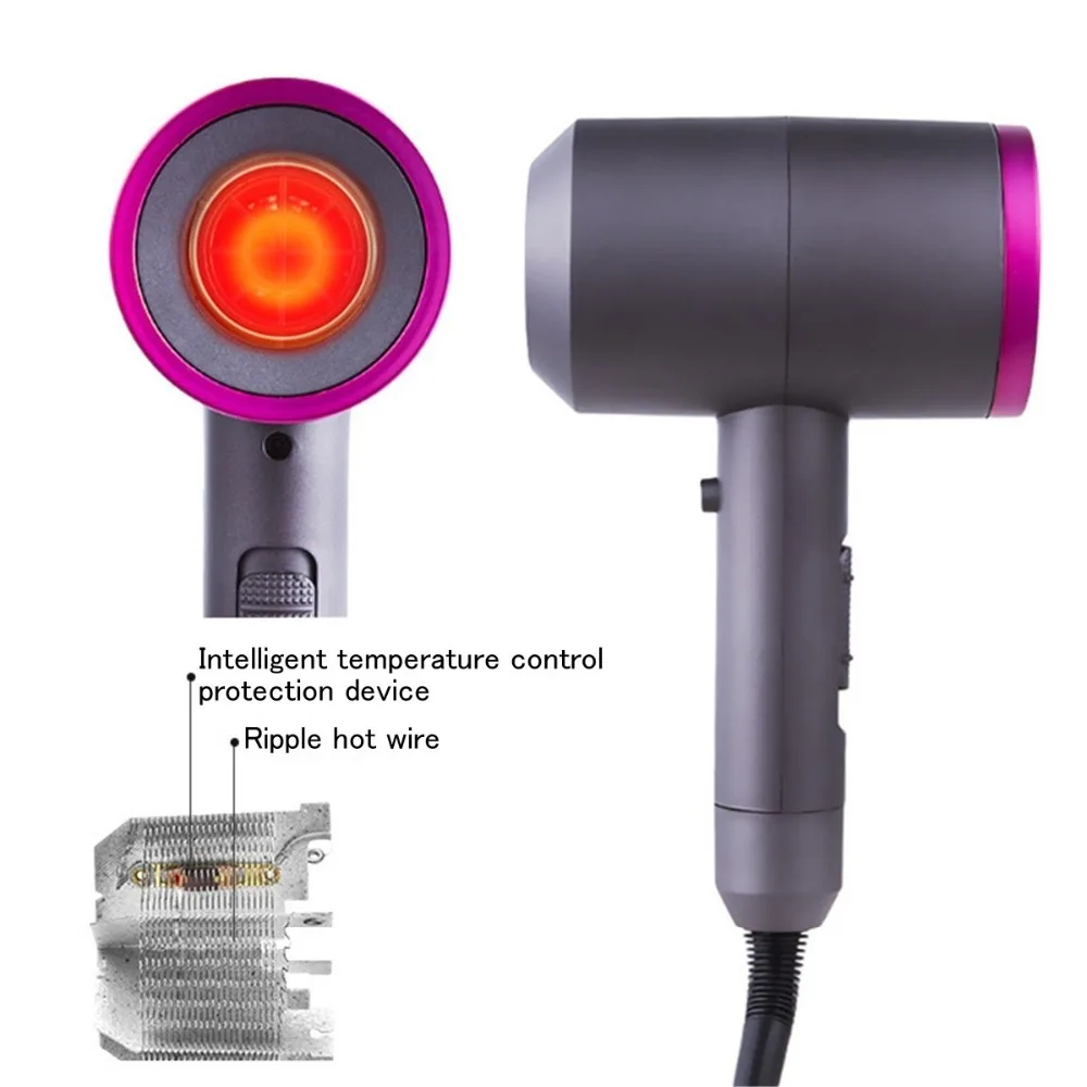 Tanie Nowe suszarka do włosów jonów ujemnych szybkoschnący elektryczny narzędzie do pielęgnacji włosów suszarka do 1100W mocy akcesoria do włosów 220V