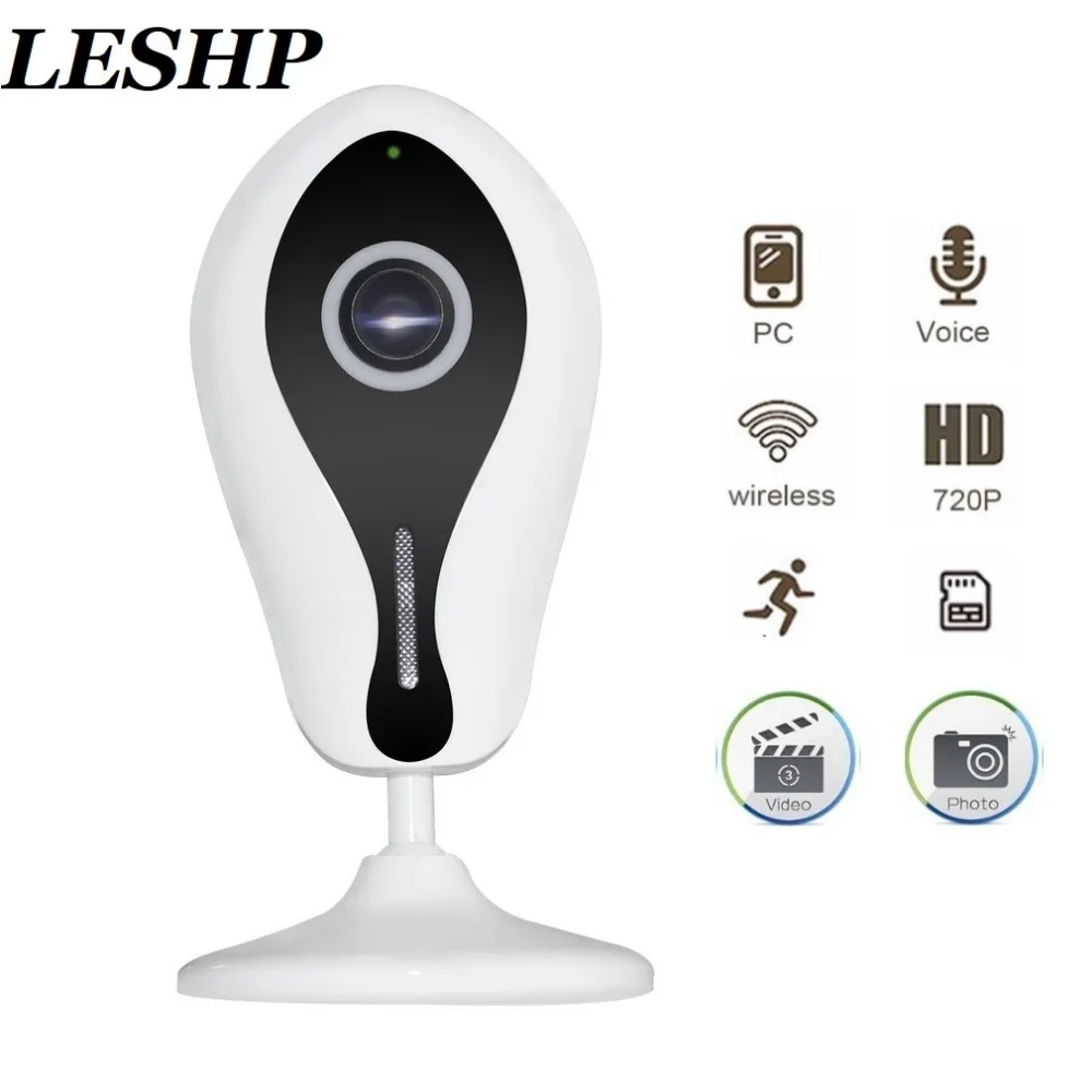 

Wireless IP Camera 1 Mega Pixel Network CCTV HD 720P Wifi Baby Monitor Mini Motion Detection Home Security System EU/US Plug