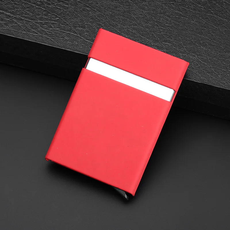 

Automatic Pop Up Click Slide Card Holder Stainless Steel Metal Travel Card Wallet Credit Card Case Business Fashion Gifts