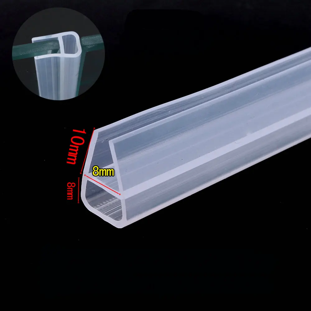 8mm Glass Collision Avoidance Gasket Draught Excluder Automatic Sliding