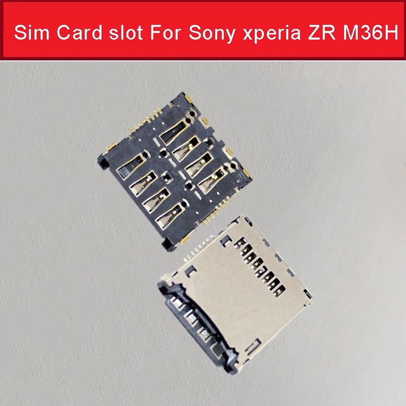 Genuine Sim Card Slot For Sony Xperia Zr M36h M36i C5502 C5503 Sim