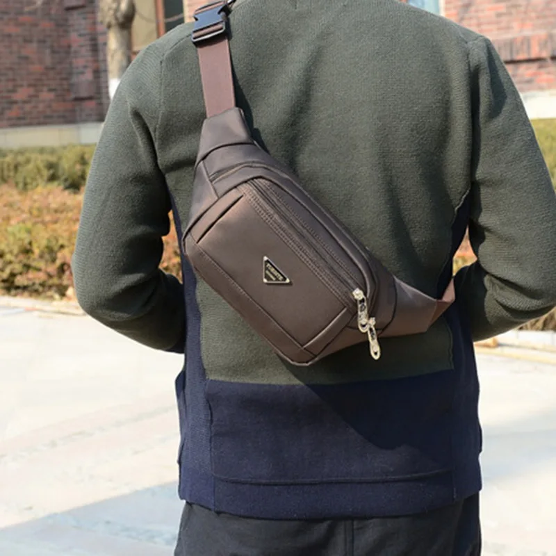 

MoneRffi 2019 Men's Multi-functional Shoulder Bag Waist Bag Fashion Simple Single Shoulder Waterproof Chest Bags