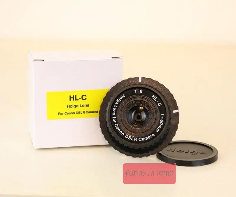 NEW Holga HLC 60 mm f/8.0 Lens For Canon DSLR SLR Camera Black