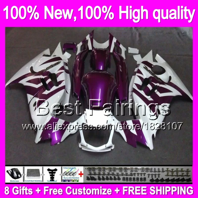 Fairing For HONDA CBR600F3 95 96 Purple white CBR600RR 19B7 CBR 600F3 CBR600 F3 CBR 600 F3 95 96