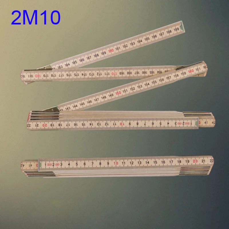 

2m Folding Pocket Rule Ruler Meter Wood Metric Measure Measuring Tape Hand Tool