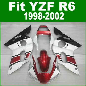 

Wine red For YAMAHA R6 98 - 02 Abs Fairing kit ( metallic ) free sticker customize Fairings ll15