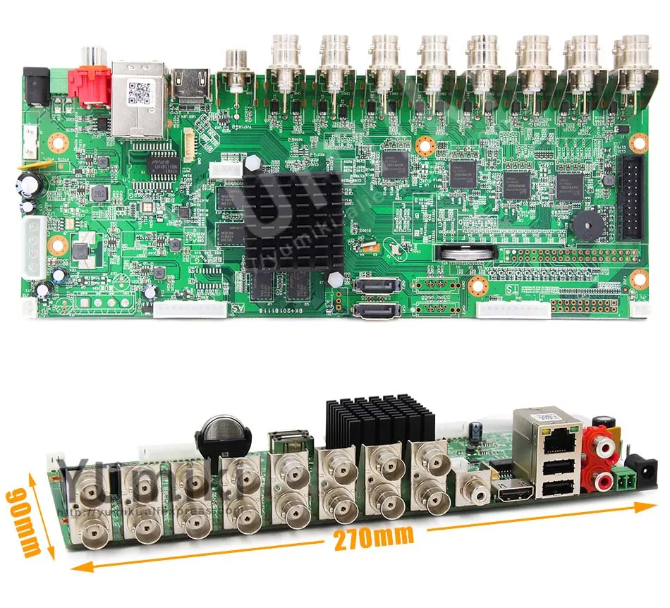 Placa para Ahd 6 em 1 H.265 + 16ch 5mp 4mp 1080 p 720 Câmera Salvar Grande Ram Hdd Xmeye Onvif Cctv Placa - 8ch 4ch Ahd Dvr Mod. 89906 10 Cheap gravador de vídeo de vigilância