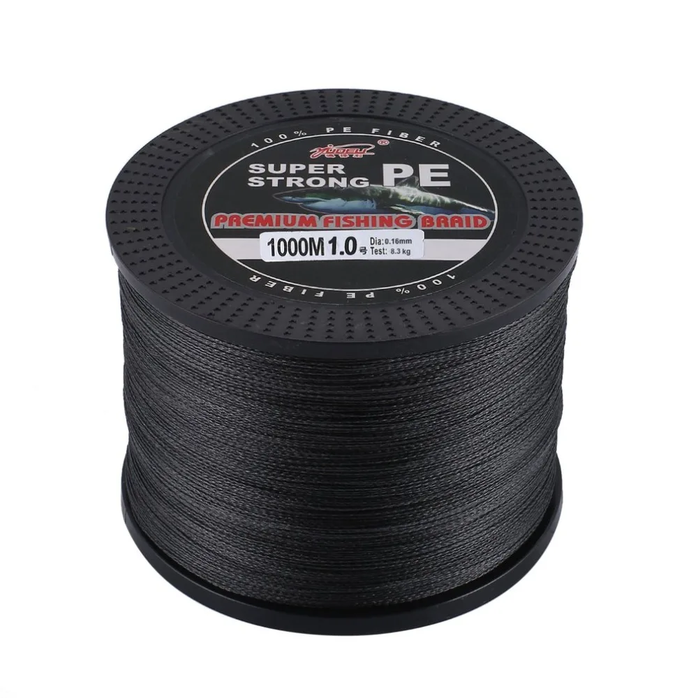 

Strong 4 Strand 1000M Premium PE Braided Fishing Line Lake Multifilament Wire Woven Thread