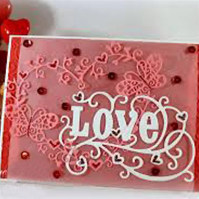 

GJCrafts Love Butterfly Frame Metal Cutting Dies New Arrival for Scrapbooking Album Embossing Paper Crafts Diecut Stencil