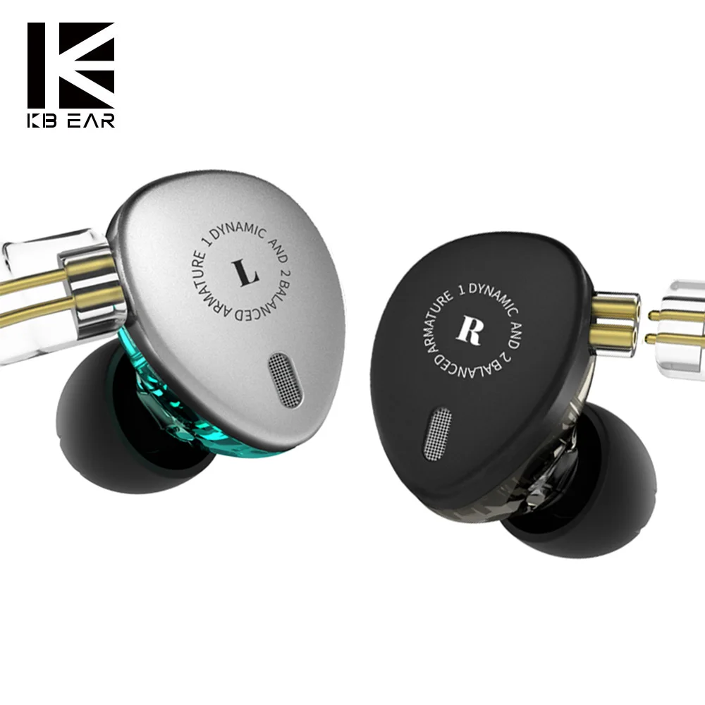 Kaufen KBEAR KB06 Hybrid 2BA + 1DD HIFI bühne DJ Monitor In Ohr Kopfhörer Mit MMCX Anschluss Ohrstöpsel