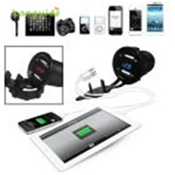 

2018 hot sale car-charger 12V DC Motorcycle Car 3.1A Dual USB LED Charger Socket Voltage Voltmeter Panel Auto car-styling