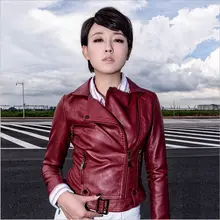 Женская куртка из искусственной кожи с отворотом, женские короткие тонкие куртки из искусственной кожи, верхняя одежда, модная крутая мотоциклетная одежда, короткое пальто