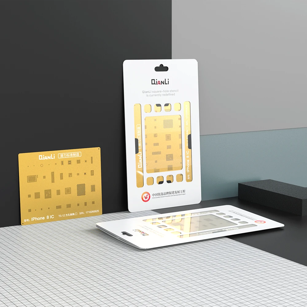 Комплект трафаретов 2D Оловянная сетка из стали с ИС/ЦП для iPhone XS 8 7plus 6 6S 5|Наборы