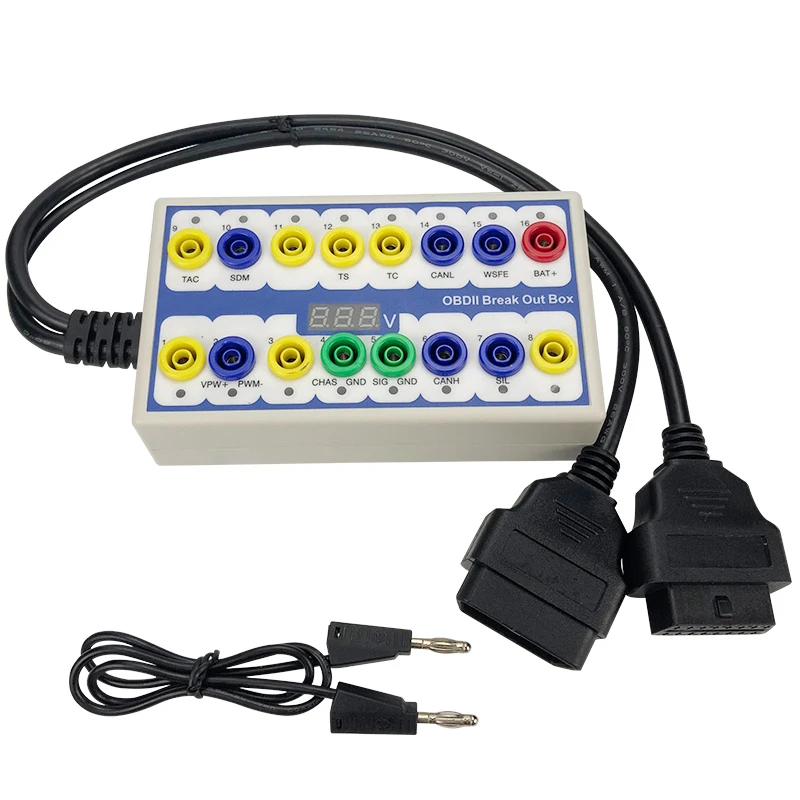 

2019 Newest Auto Car OBD 2 Break Out Box OBD2 Breakout Box OBD OBDII Protocol Detector Diagnostic Connector Detector