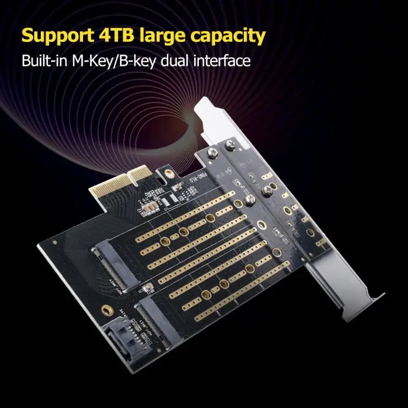 ORICO PDM2 M.2 NVME к PCI-E 3,0X4 карты расширения М-ключ/B-ключ двойной Порты Поддерживаемые жесткие диски 2230/2242/2260/2280