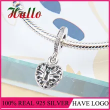 Замысловатые брелоки в форме сердца, подходят для 925 стерлингового серебра, оригинальные браслеты breloques plata de ley, подвески, серебро 925