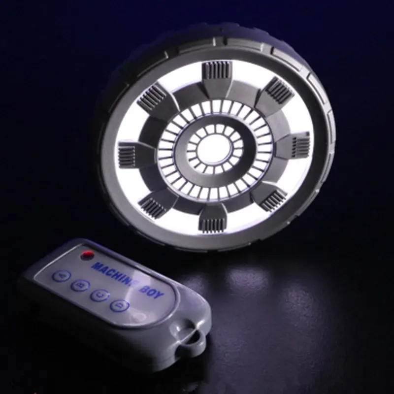 

1:1 Real People Wear Iron Man Reactor Anime Peripheral Arc Heart Lights Wireless Remote USB Charging AG723