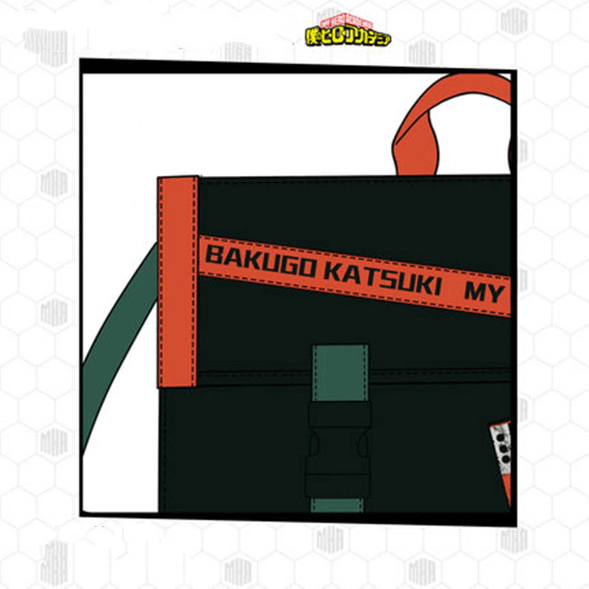 Diffuse Trace My Hero Academy Anime Bakugo Katsuki Single-shoulder Bag PU Transparent Bag