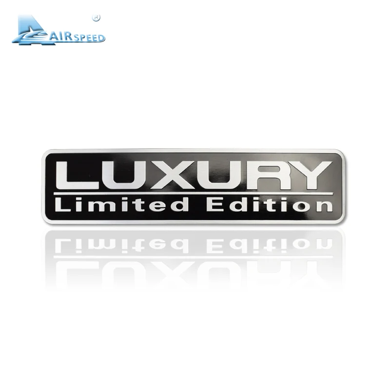 Airspeed Universal Car Stickers Metal Sticker Chrome Luxury Limited Edition Car Body Emblem Badge Decals
