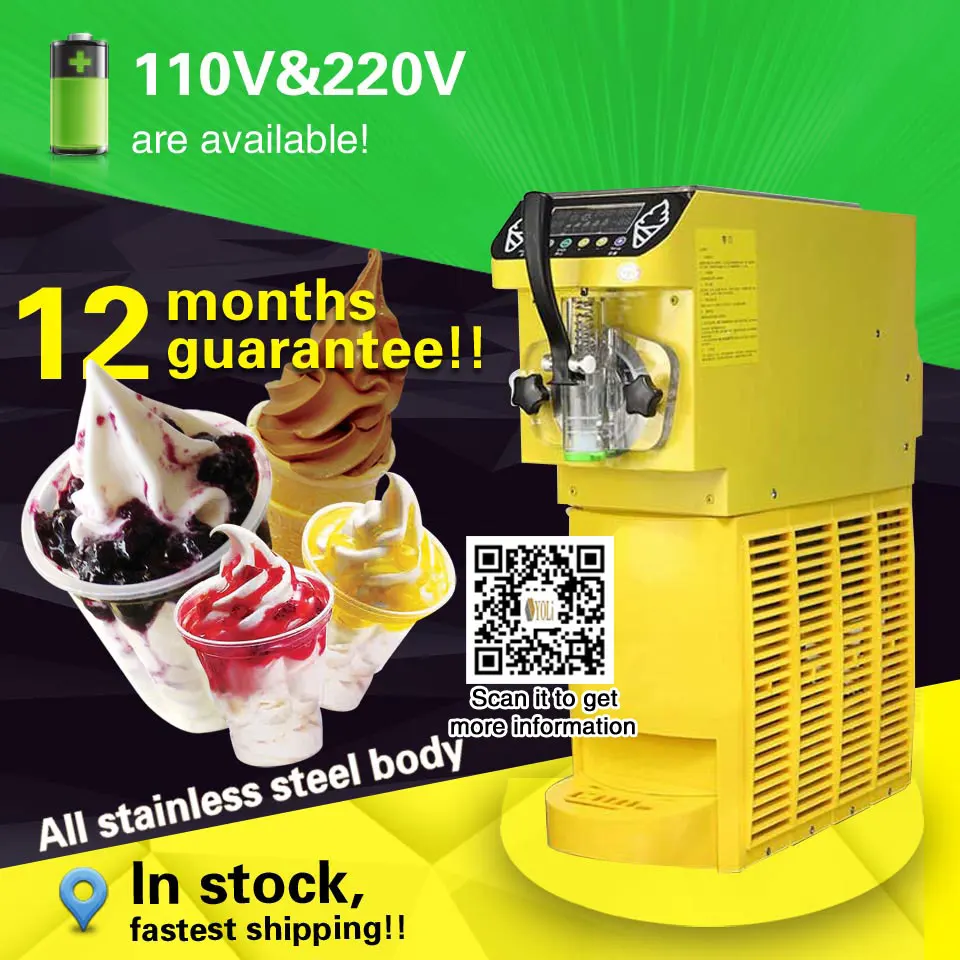Table Top Soft Serve Ice Cream Machine Small ice cream maker for cones