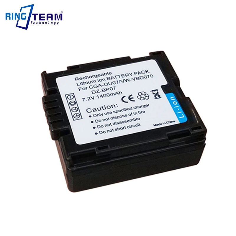 

Camcorder Camera Battery VW-VBD070 CGA-DU07 for HITACHI DZ-MV780S DZ-MV780R Panasonic GS10 GS100K GS120 GS140 GS15 GS150 GS158