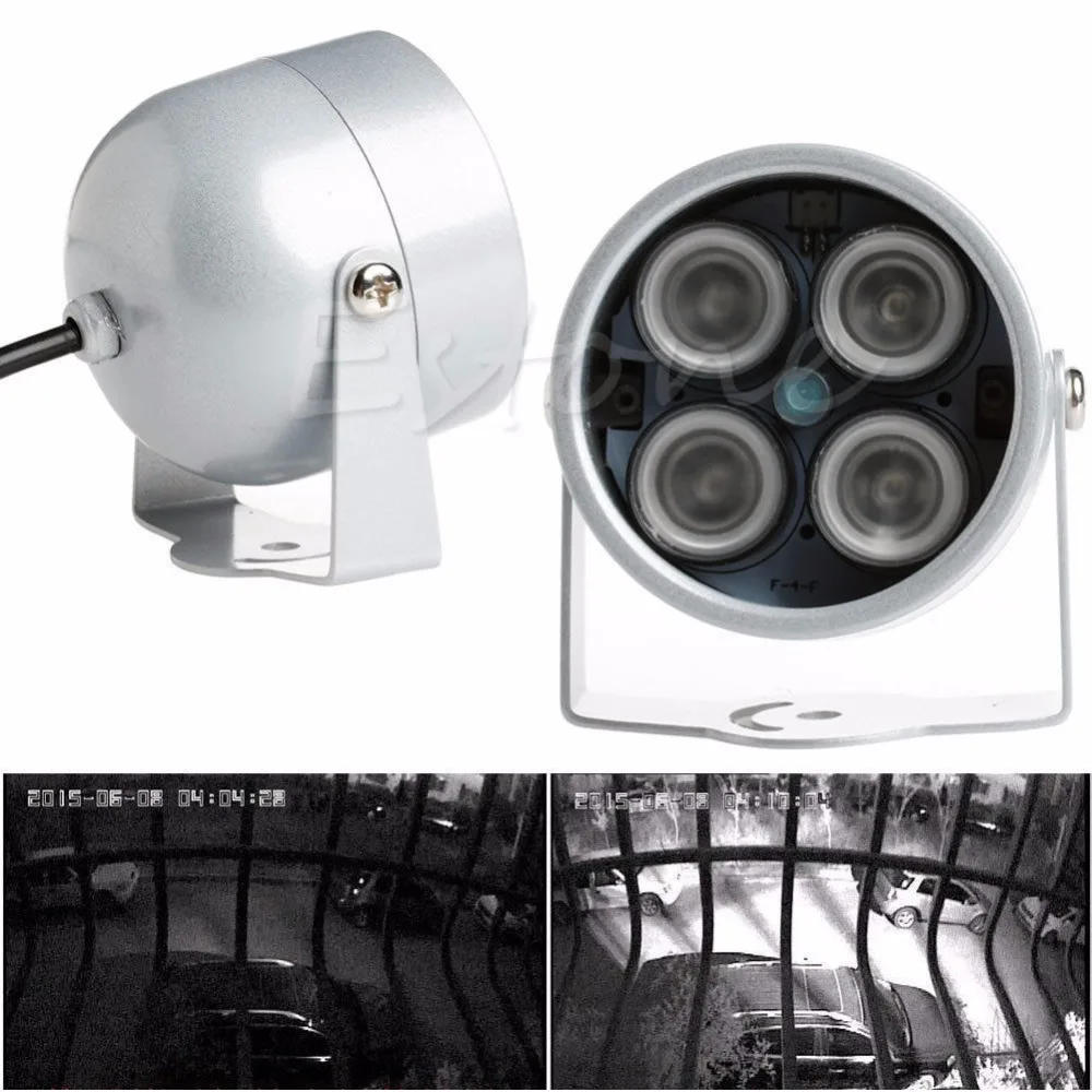 

Hot 4 LED Infrared Night IR Vision Light illuminator Lamp For IP CCTV CCD Camera New