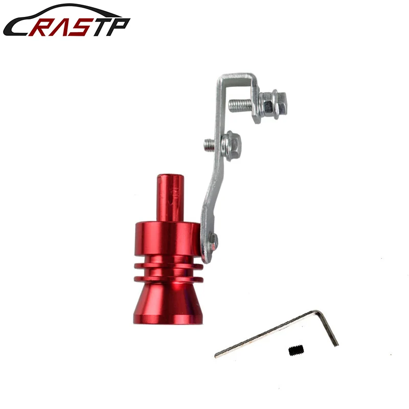 

RASTP-Size L Car Turbo Sound Whistle Exhaust Pipe Valve Muffler Simulator Aluminum Accesorios RS-TUR006-L