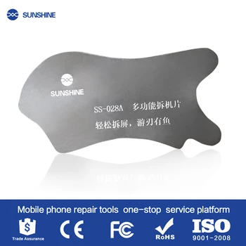 

SS-028A Stainless Steel LCD Screen Opening Tool Soft Thin Pry Spudger Disassemble Card for iPhone iPad SmartPhone Opening tools
