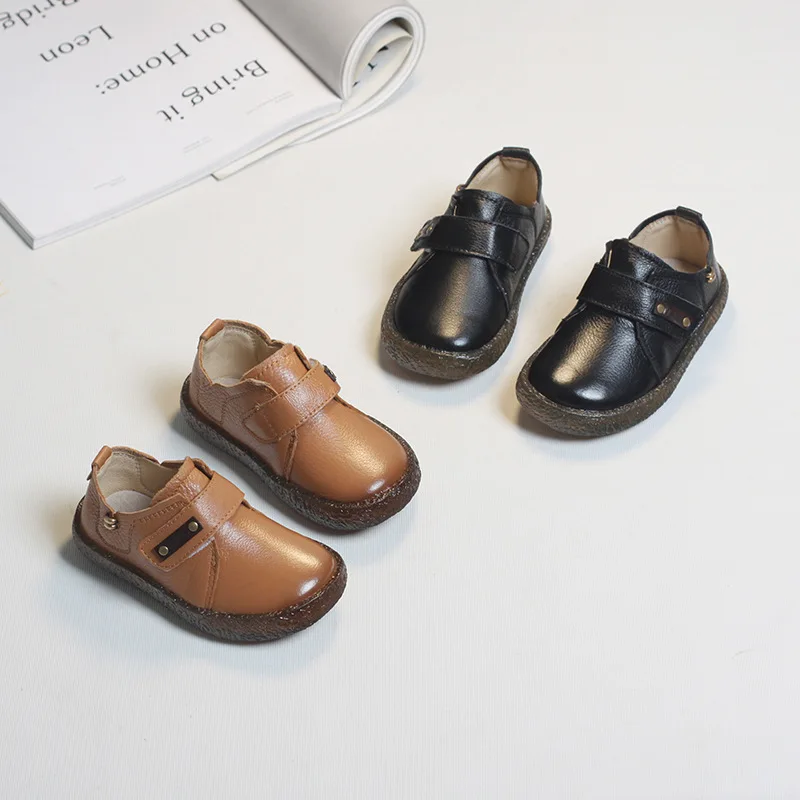 Kids Moccasins Genuine Leather Toddler Boys Leather Shoes for Spring