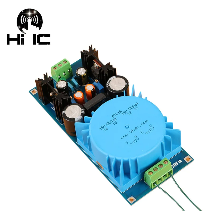 LM317 / LM337 регулятор регулируемый двойной напряжения плата модуля питания 220 В вход