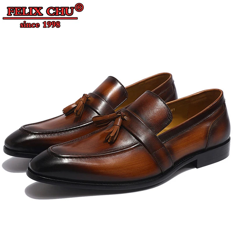 

SUMMER 2019 GENUINE LEATHER SHOES MEN DRESS BANQUET WEDDING SHOES MALE POINTED TOE SLIP ON FLATS BROWN CASUAL FORMAL SHOES MEN