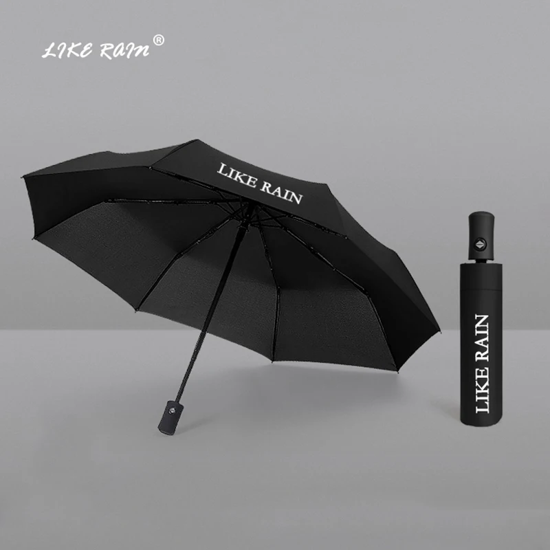 Автоматический зонт LIKE RAIN для мужчин и женщин прочный деловой Зонт с защитой от