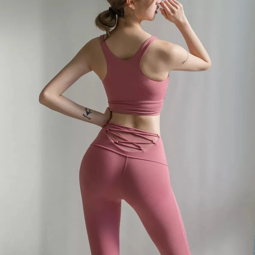 

Women's High Waist Yoga Pants Workout Running Sport Leggings Fitness Stretchy Gym Pants Sexy Seamless Tights Women Sportwear