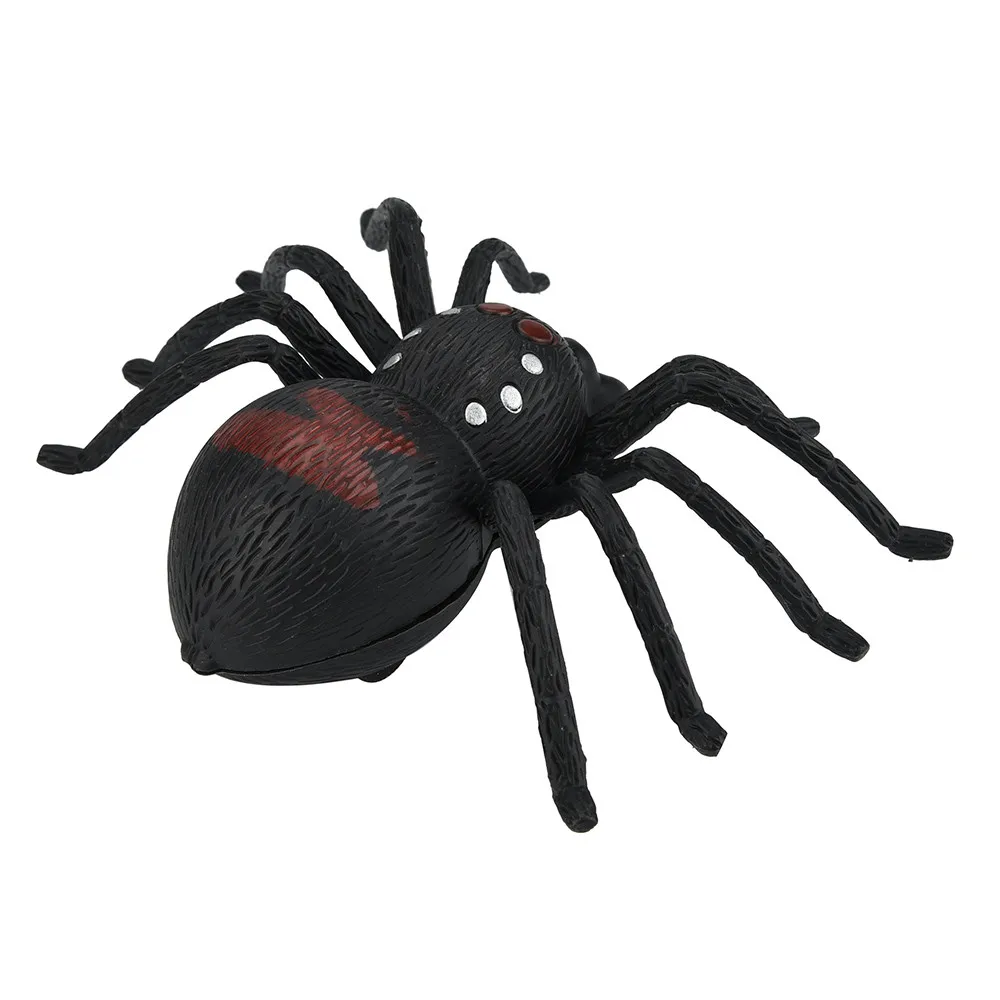 Хитрая Игрушка имитация на обмотке весна паук игрушка животное паук Новинка страшные игрушки имитация паука игрушки T712