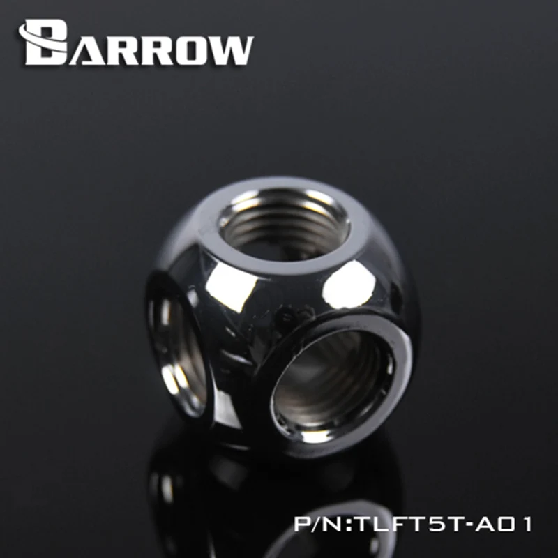 Barrow G1/4 дюйма черный белый серебристый 5 полосный кубический адаптер для
