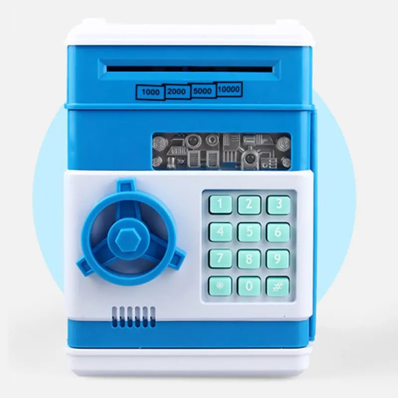 Kinder Simulation ATM Mini Sparschwein Sparschwein Sicher Passwort Für Geburtstagsgeschenk Spielzeug
