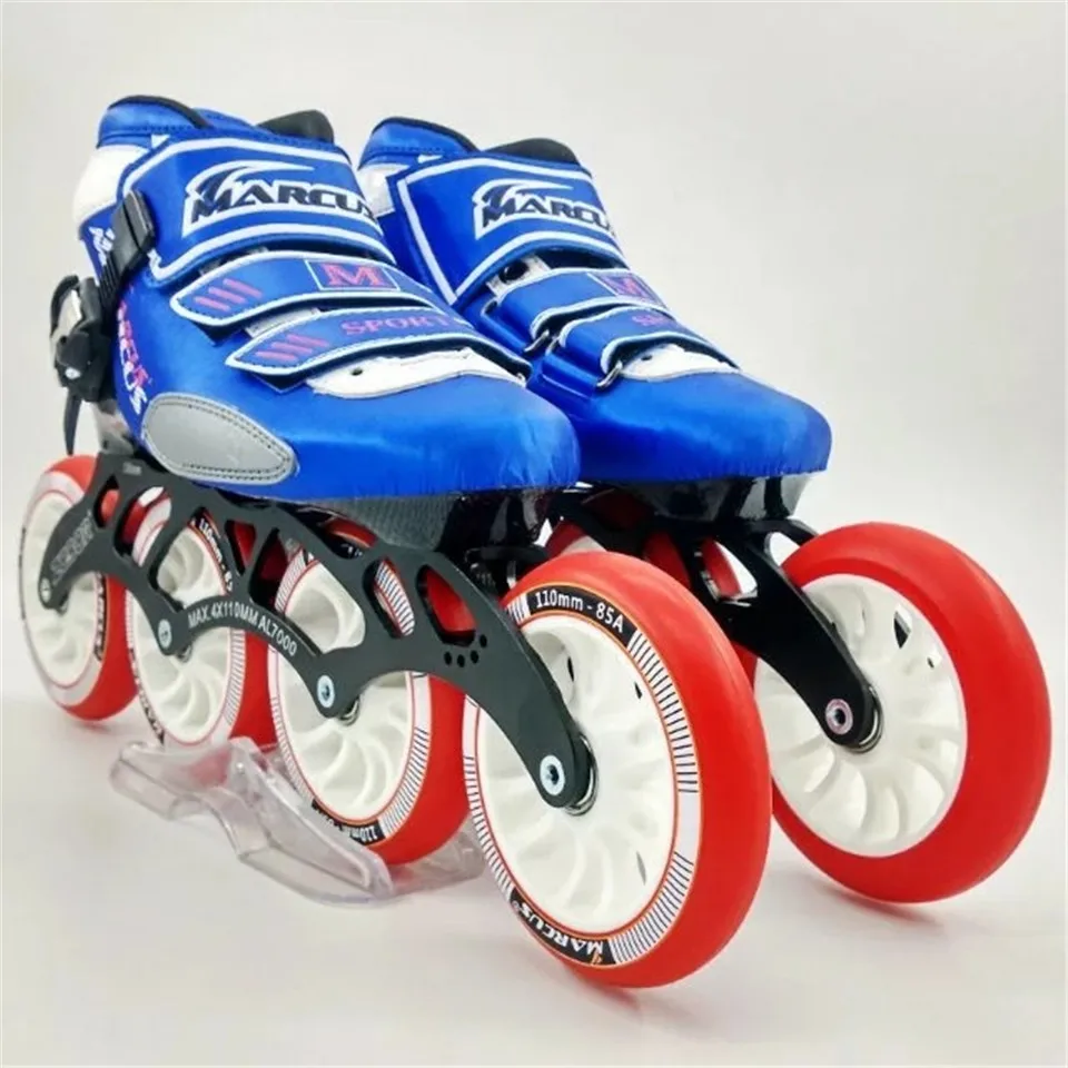 JEERKOOL ألياف الكربون الألياف الزجاجية سرعة حذاء تزلج بعجلات الأحمر كيد الكبار المنافسة الشارع سباق أحذية رياضية التدريب Patines SH13