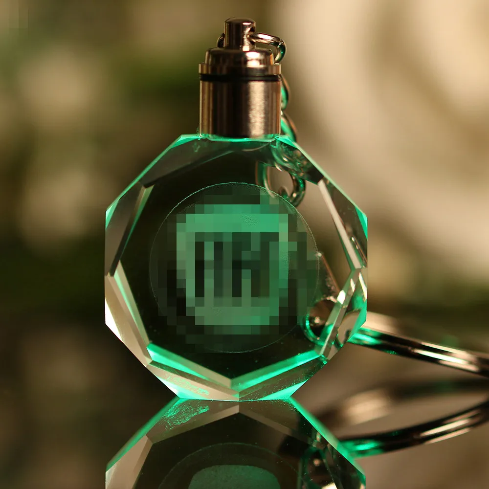 Cristal Logotipo de cadena de luz Led de pared Llavero regalo de recuerdo de estilo Chaveiros personalizado Llaveros Llavero Cristal Logotipo de cadena de luz Led de pared Llavero regalo de recuerdo de estilo Chaveiros personalizado Llaveros Llavero