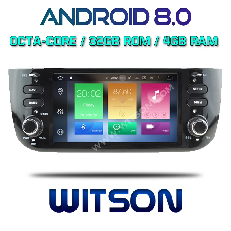 

WITSON Android 8.0 Octa- core (Eight-core) 4G RAM CAR DVD PLAYER GPS For FIAT LINEA / GRANDE PUNTO EVO (Deckless) navigation gps