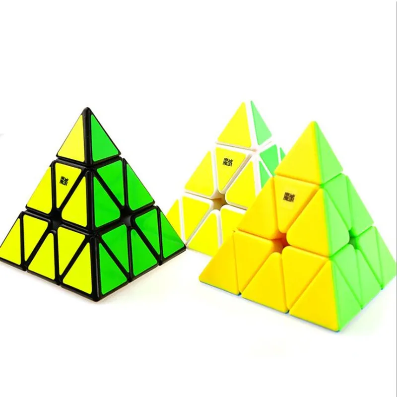 Brand Moyu Magnetic Pyramid Pyraminx 3x3x3 Black/White/Stickerless Magic Cube Speed Puzzle Cubes Educational Toys