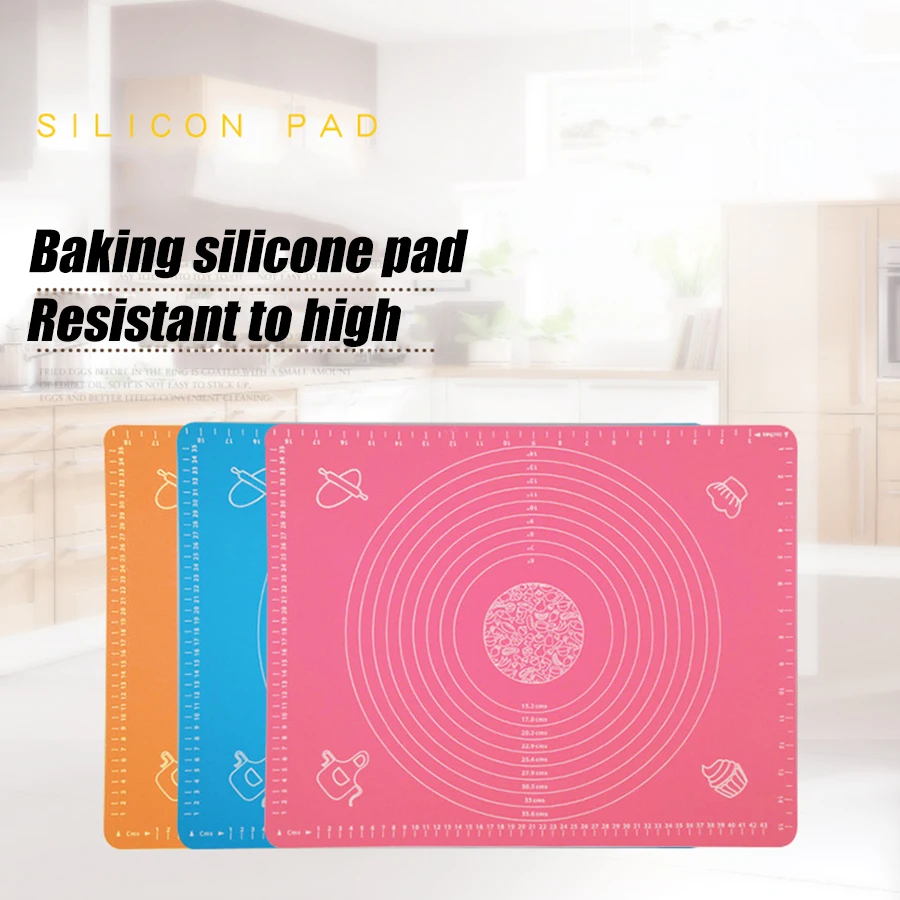 Household Silicone Mats Silicone Pastry Board Cake Emboss Rolling Pin
