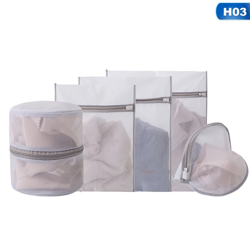 Стиральный мешок из сетчатой ткани для стиральной машины дорожная одежда сетка для хранения пакет на застежке для стирки бюстгальтера чулок и нижнего белья