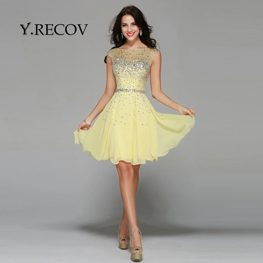 yellow grade 8 grad dresses