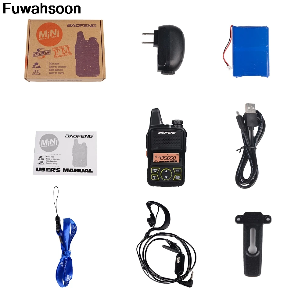 BAOFENG BF T1 портативное детское радио мини антенна UHF Talki Walki Enfant Baofeng Tranceiver