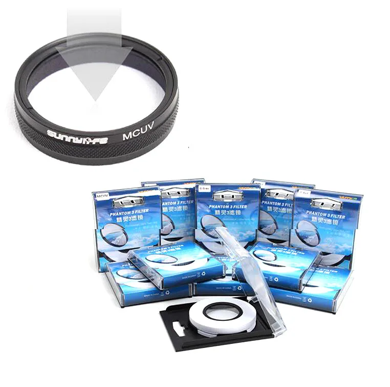DJI Phantom 3 Phantom 4 Accessories MCUV Filter ND4 / ND8 Polarized Light Microscopy CPL / Galvanometer Cover
